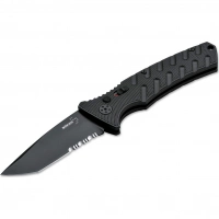 Автоматический складной нож Boker Strike Tanto All Black, сталь AUS-8, рукоять алюминий купить в Красногорске