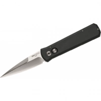 Автоматический складной нож Godson™ Solid Black Handle, Satin Blade купить в Красногорске