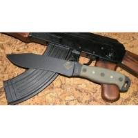 Нож с фиксированным клинком Ontario «NS-7 black micarta» купить в Красногорске