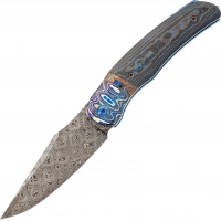 Складной нож TI-Rex Custom Assassin, сталь Balbach Damascus, рукоять Black Timascus CF купить в Красногорске